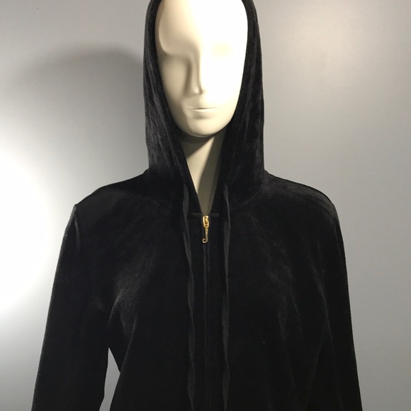 Juicy Couture Tops - Juicy Couture Full Zip Hoodie Size XL Black Juicy Couture Tops - Juicy Couture Full Zip Hoodie Size XL Black